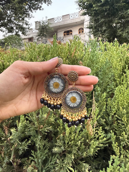 Prettiest black aster jhumka