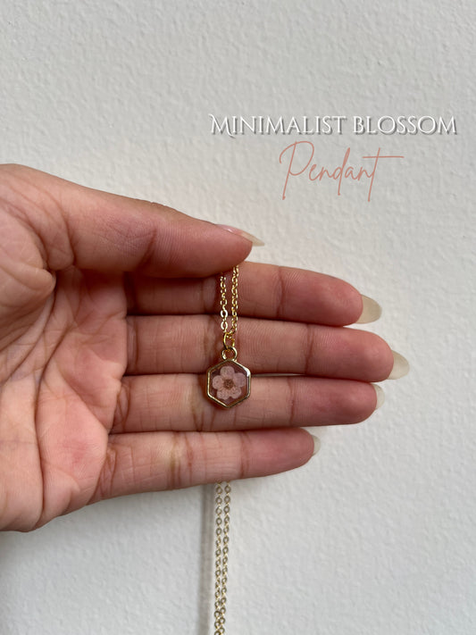 Minimalist blossom pendant