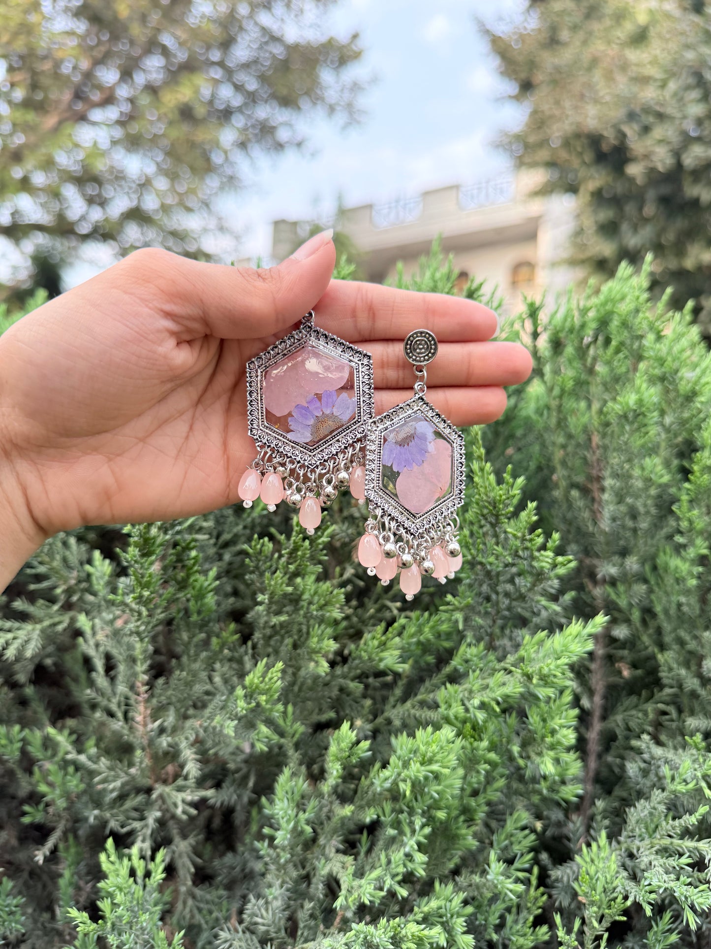 Pastel lav jhumka