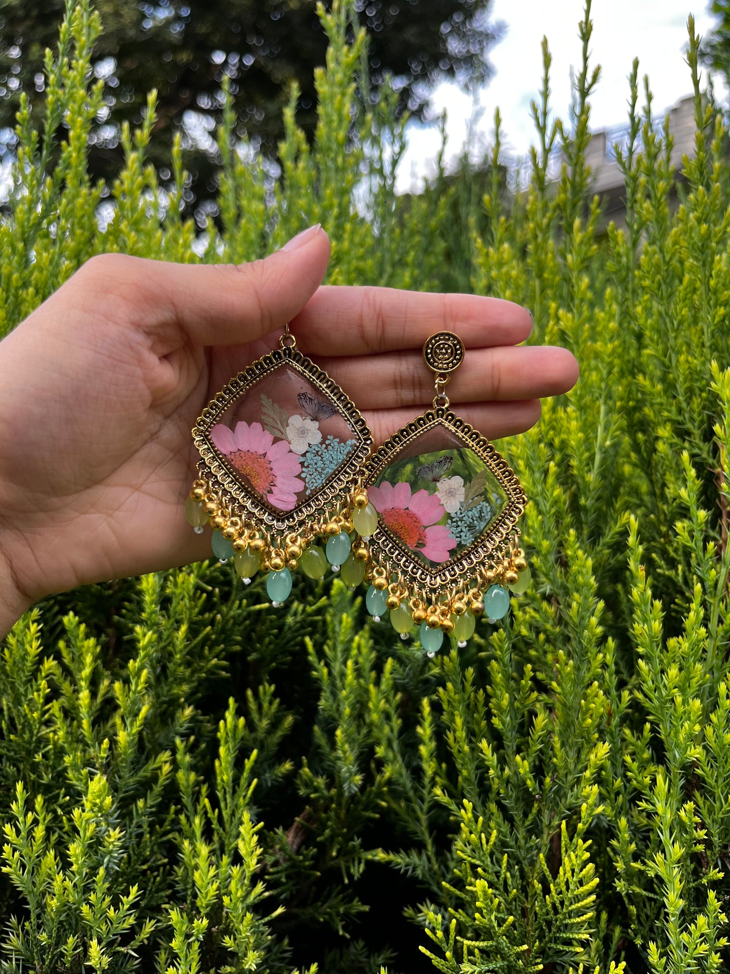 Mini eden butterfly jhumkas