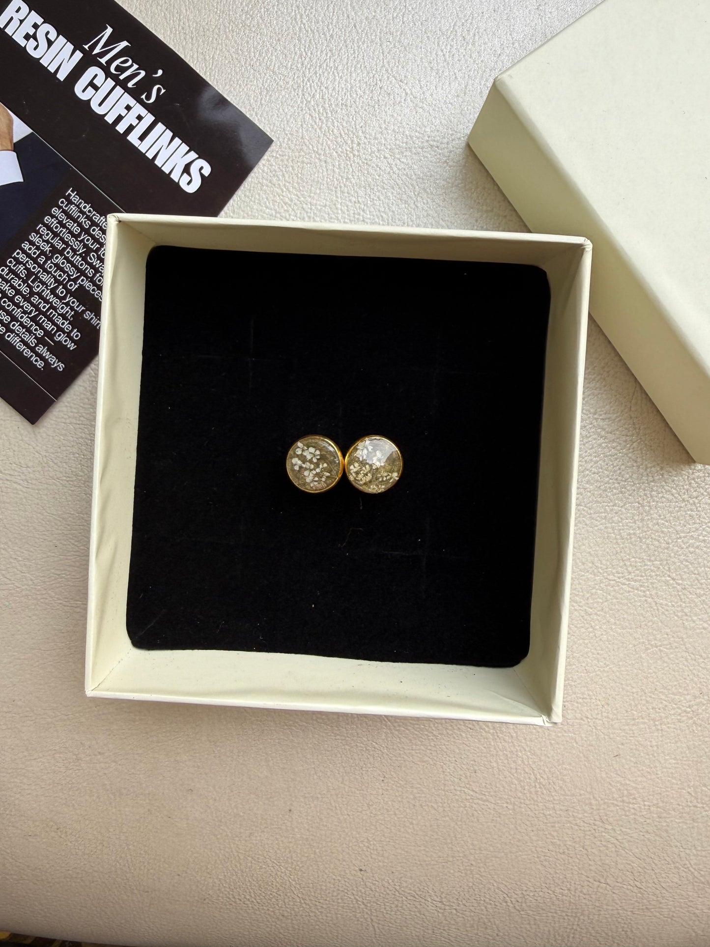 Crimson cufflinks