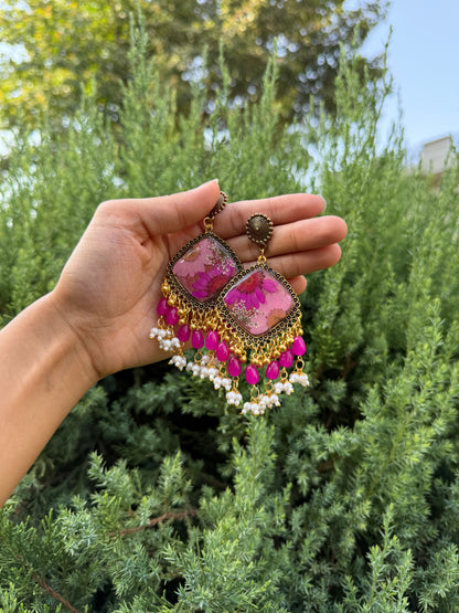 Paan gulabi jhumkas