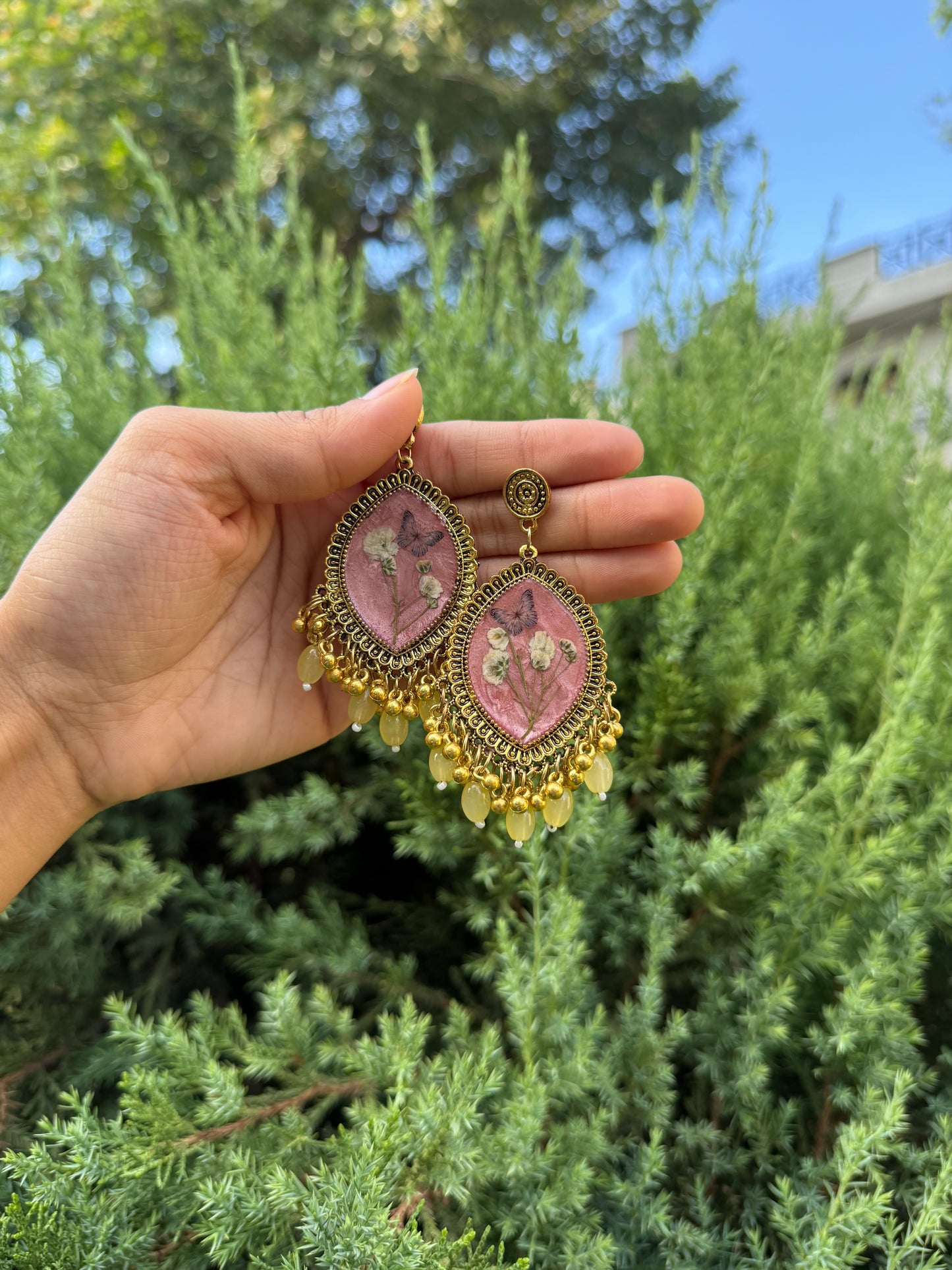 Prettiest butterfly jhumkas