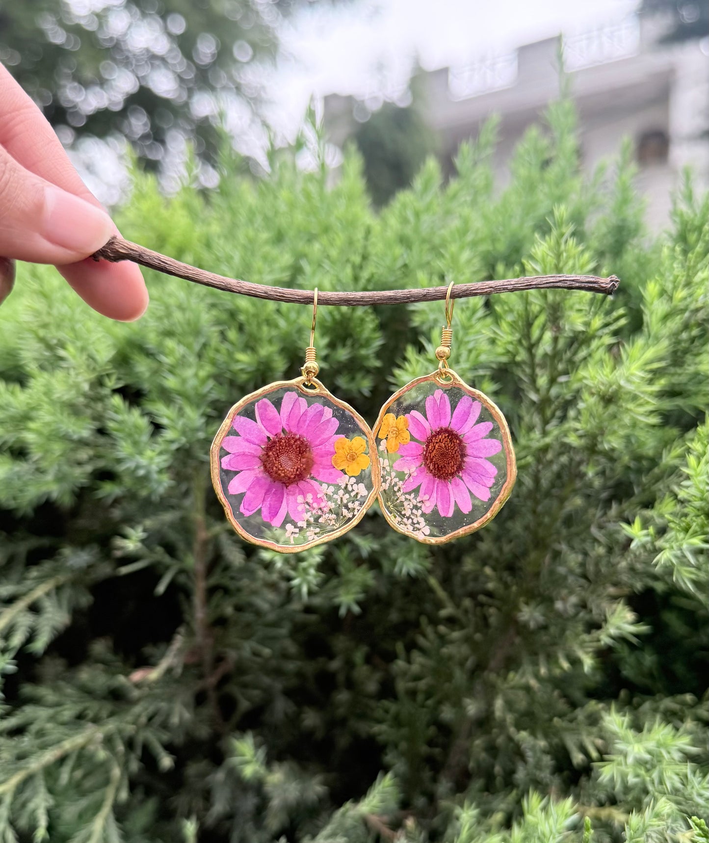 Petal poetry earrings