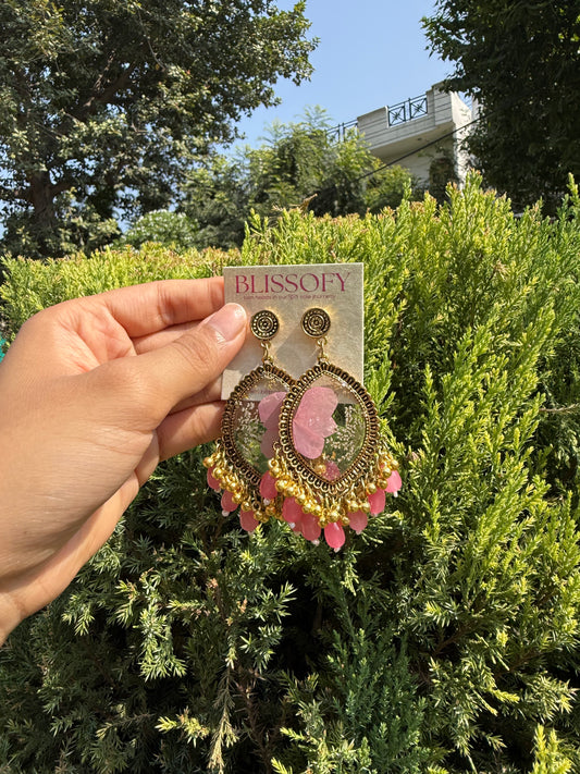 Elegant noor jhumkas