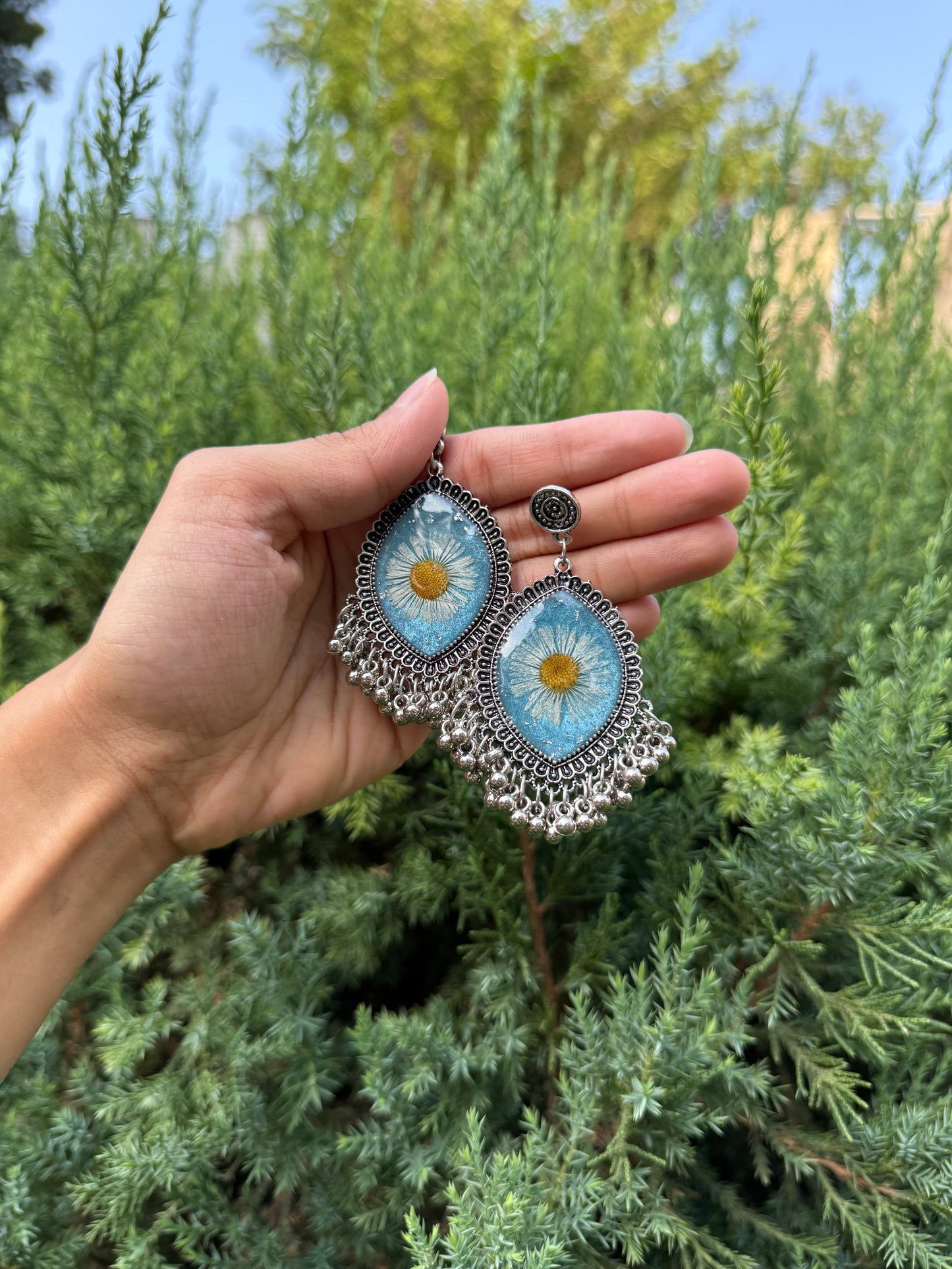Aster oxidised jhumkas