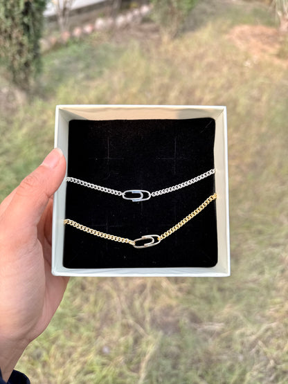 Nautical link matching bracelets
