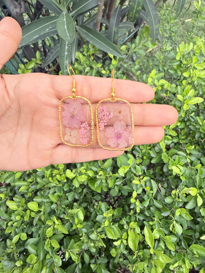 Blush garden earrings