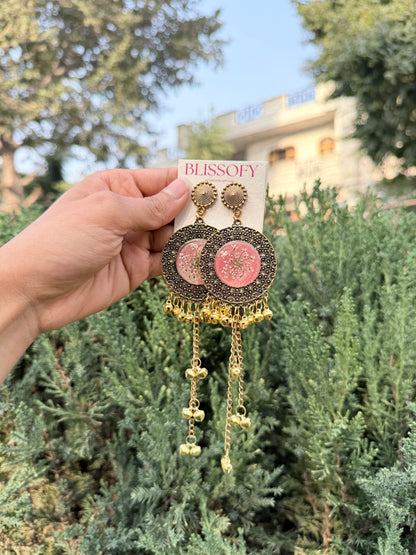 Gulaabi jhanjhar jhumka