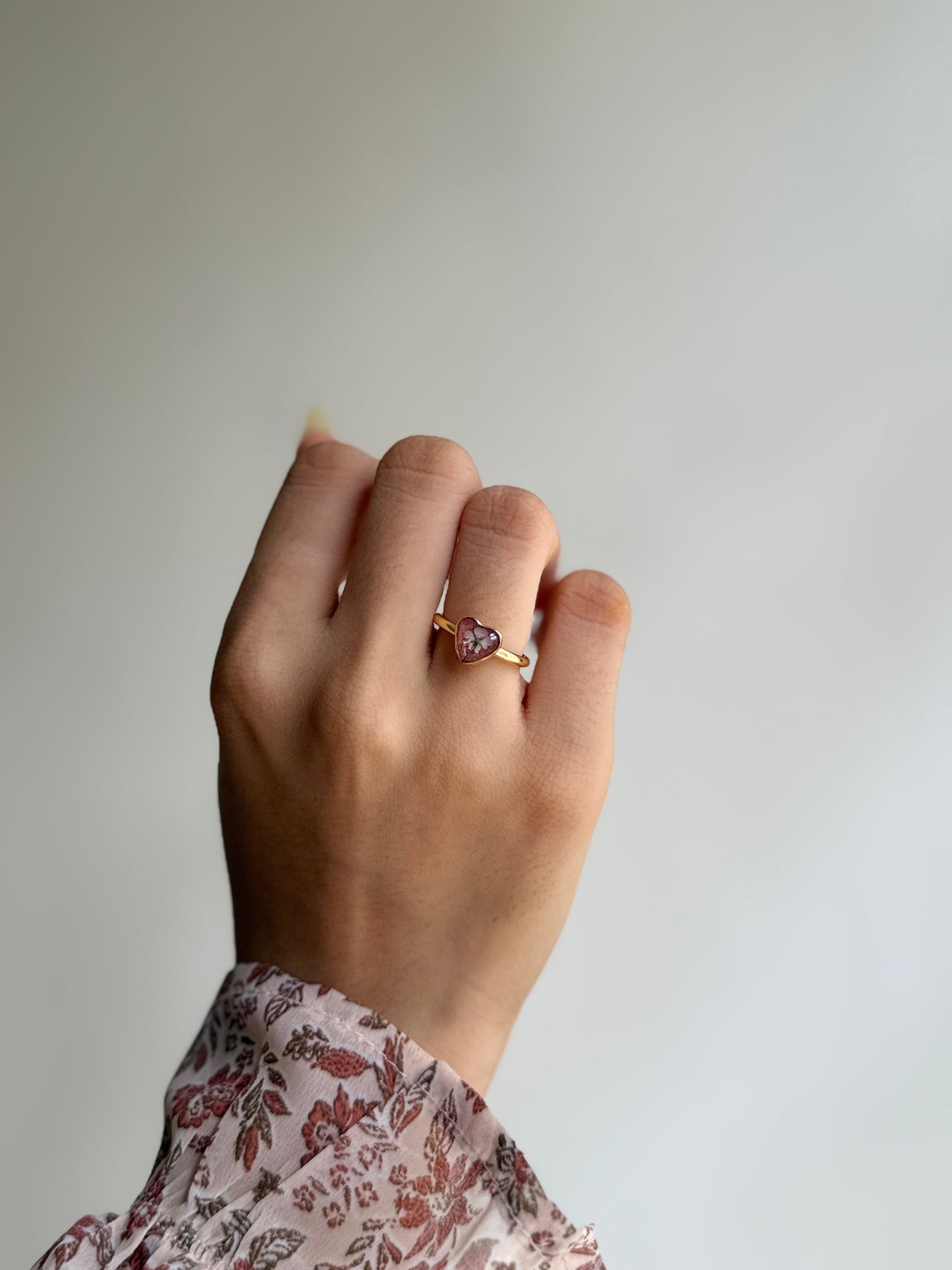 Tiny heart ring