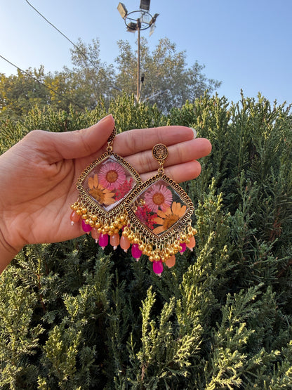 Prettiest orange mist jhumkay