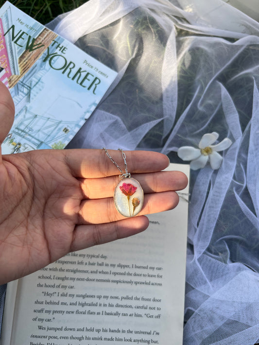 Vintage rose pendant