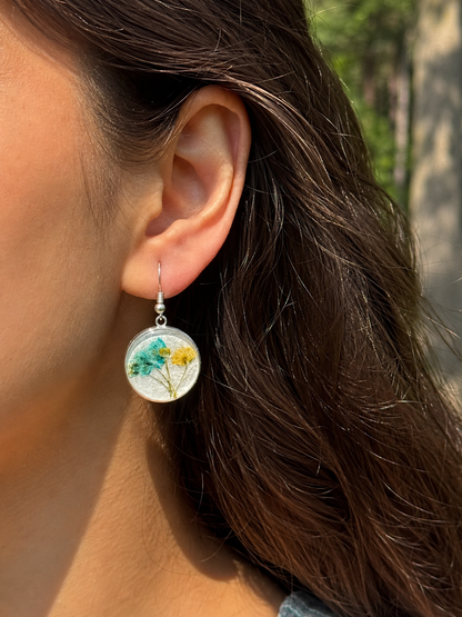 Baby breath earrings