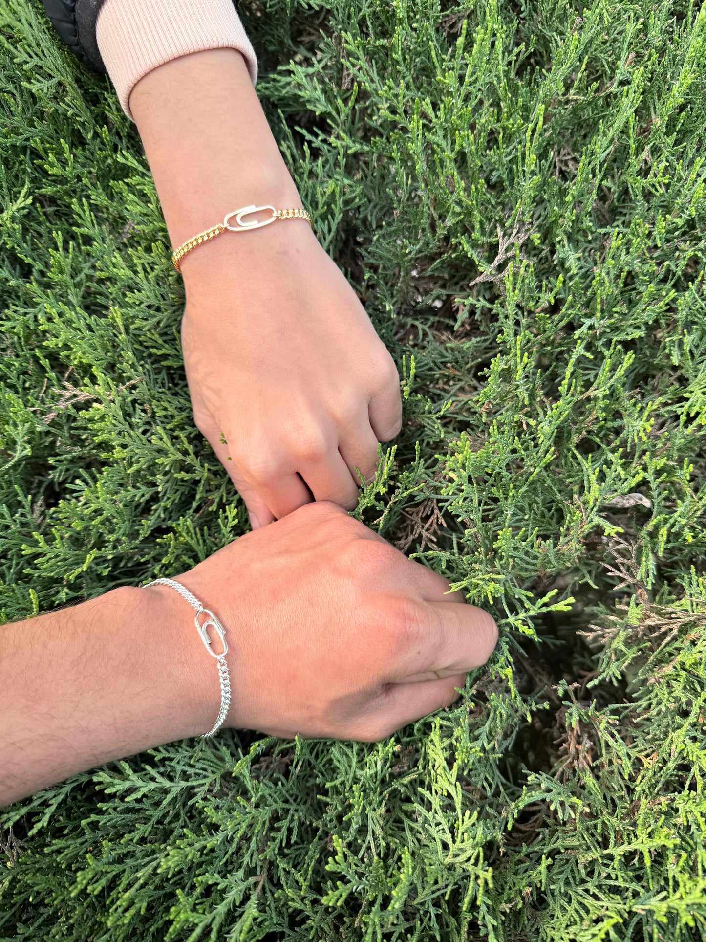 Nautical link matching bracelets