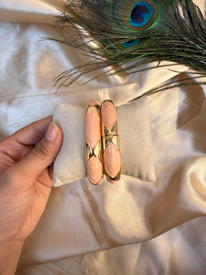 Bold peach bangle