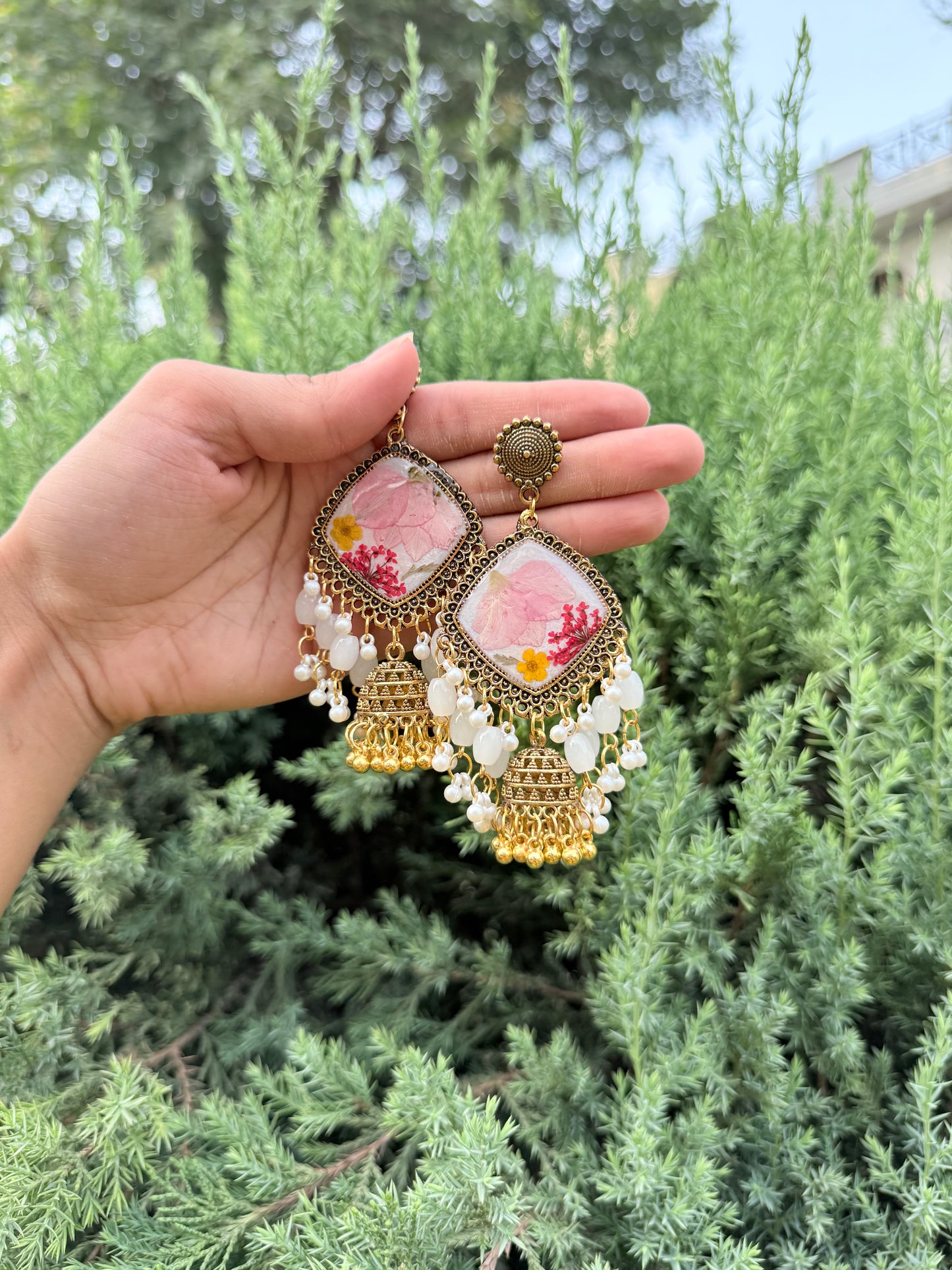 Gul kashmiri jhumkas