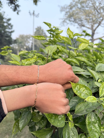 Paper clip matching bracelets