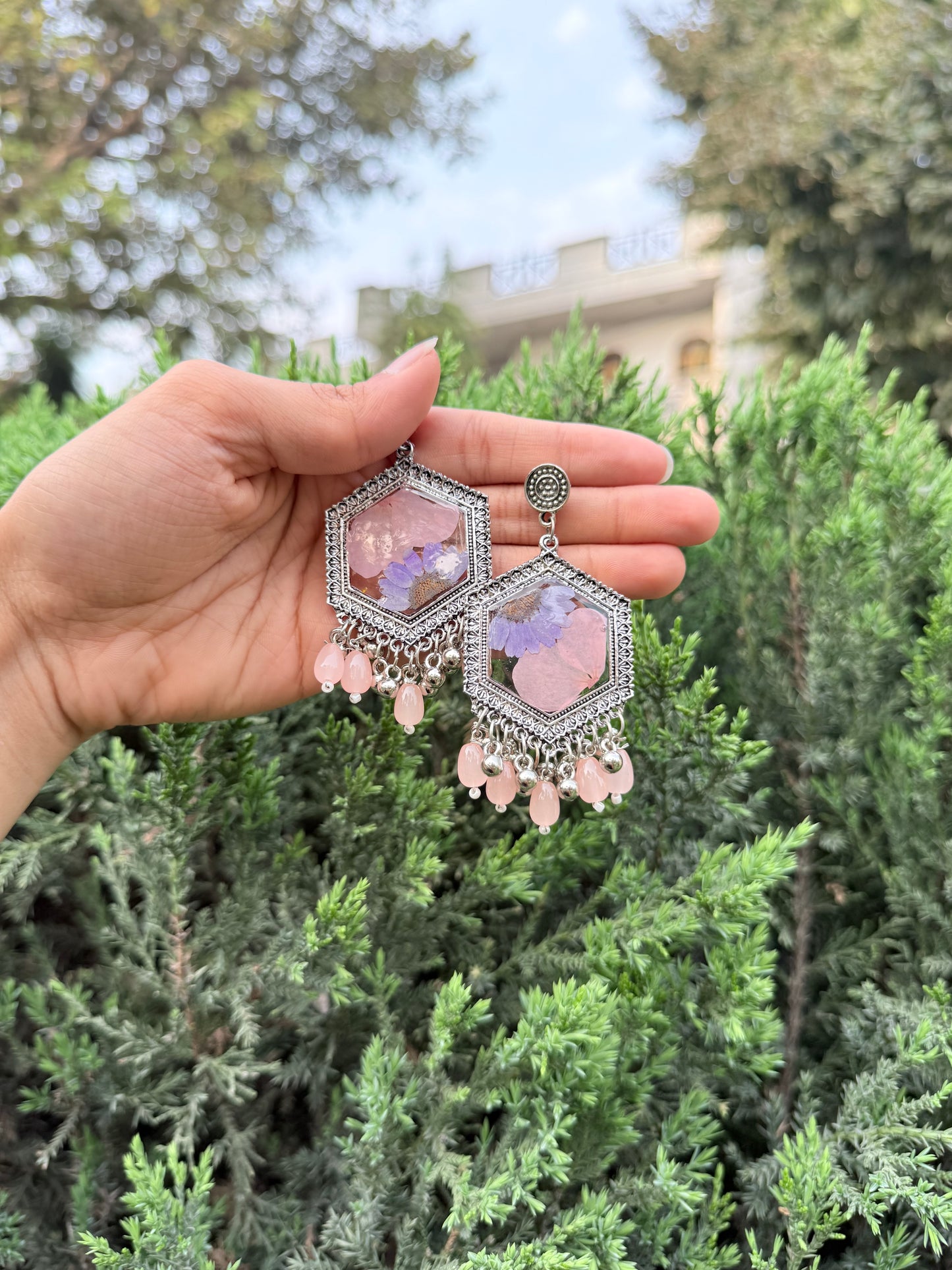 Pastel lav jhumka
