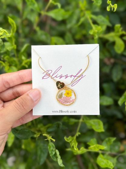 Sunshine initial necklace