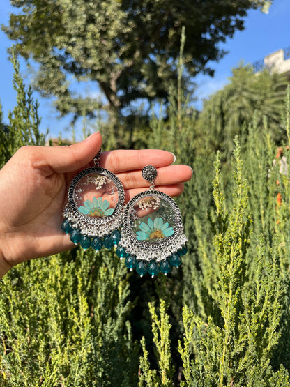 Prettiest teal green jhumka
