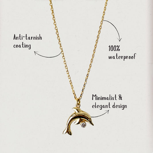 Mini delphie gem necklace
