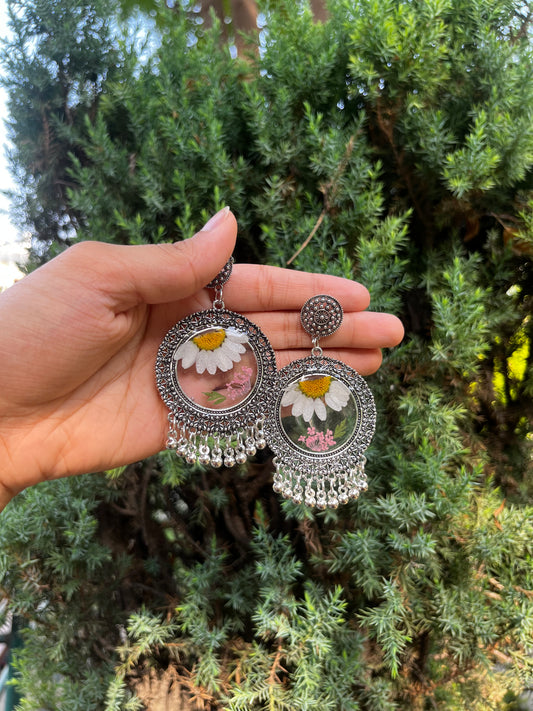 Mini flora jhumkas