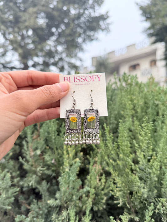 Mini yellow cutie jhumkis