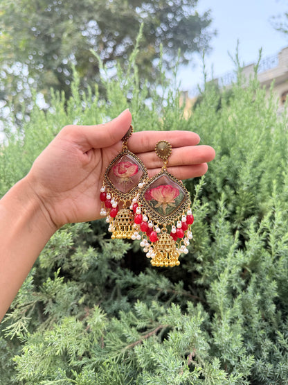Gulaab e noor jhumkas