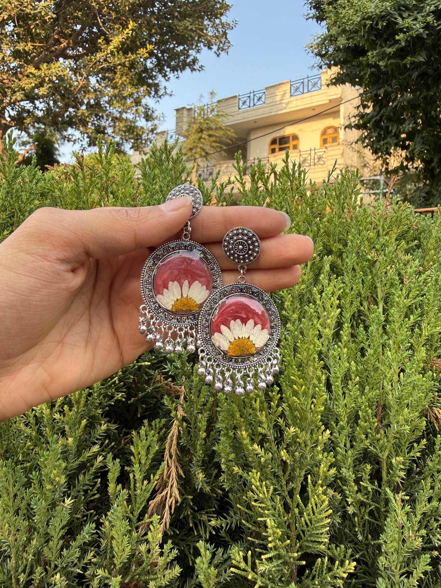 Mini cherry jhumkas