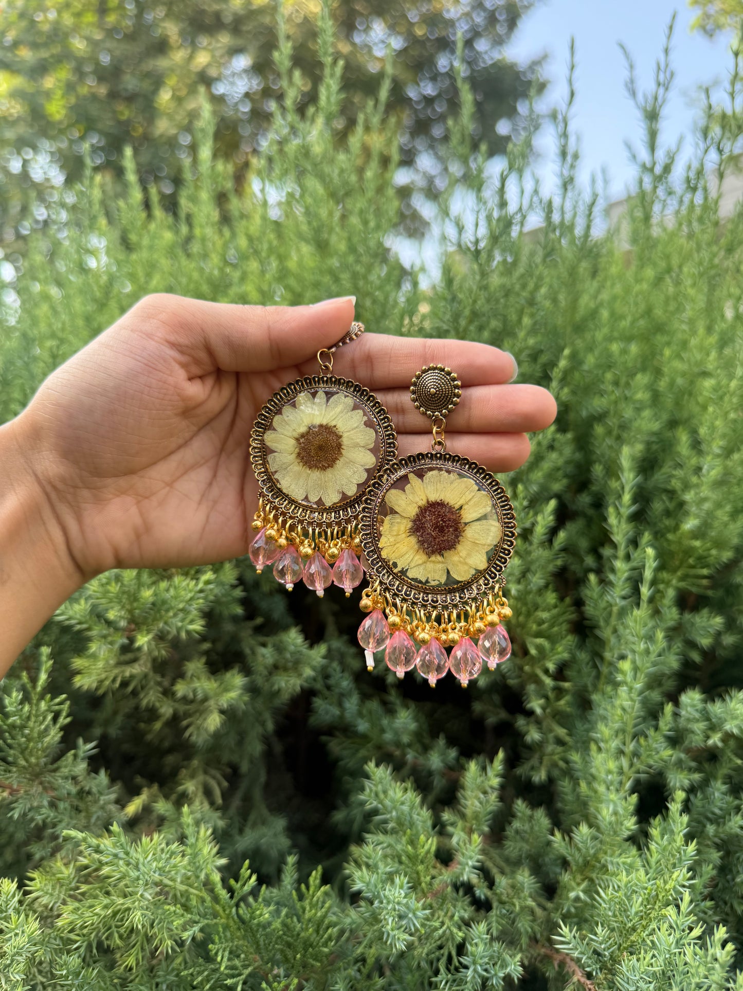 Sunflower jhumkas