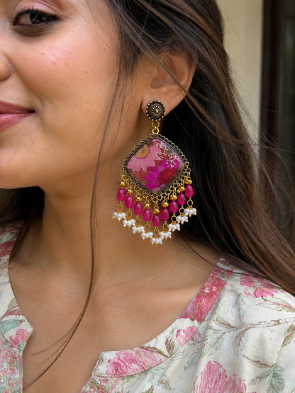 Paan gulabi jhumkas
