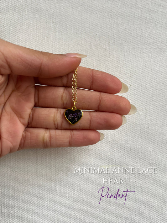 Minimal anne lace heart