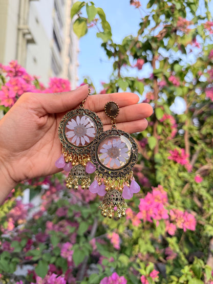 Lav daisy jhumka