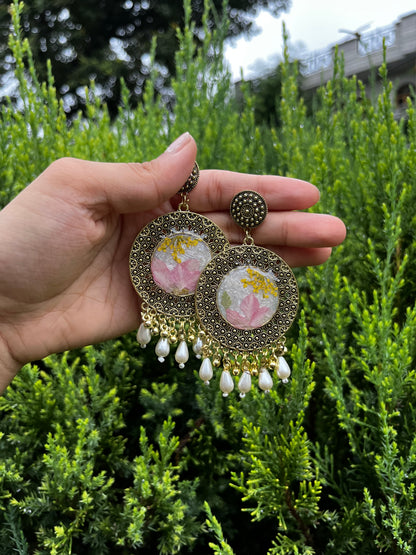 Elegant pearl jhumka