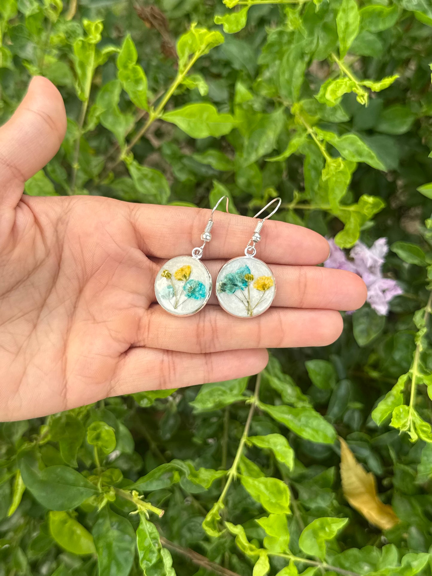 Baby breath earrings
