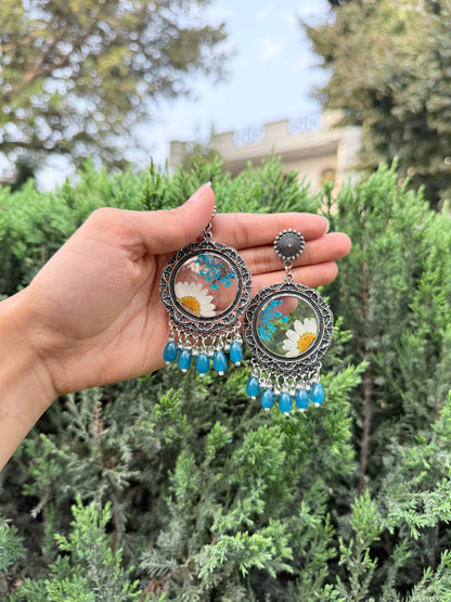 Elegant blue Jhumka