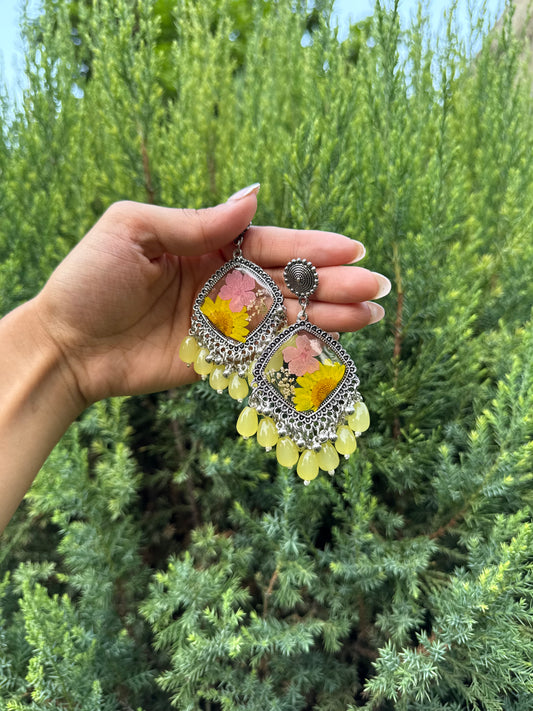 Butter yellow jhumka
