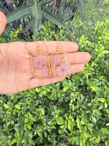 Blush garden earrings