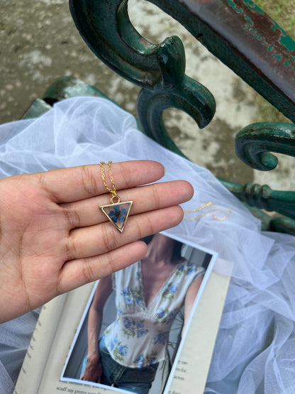 Minimalist triangle pendant