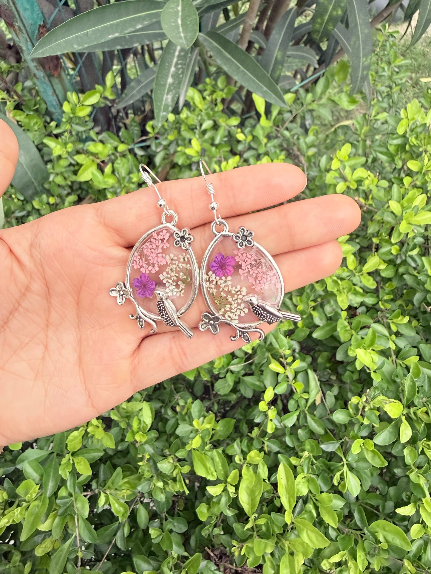 Petal nest earrings