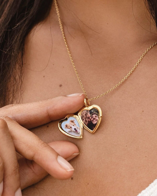 Cherry heart locket