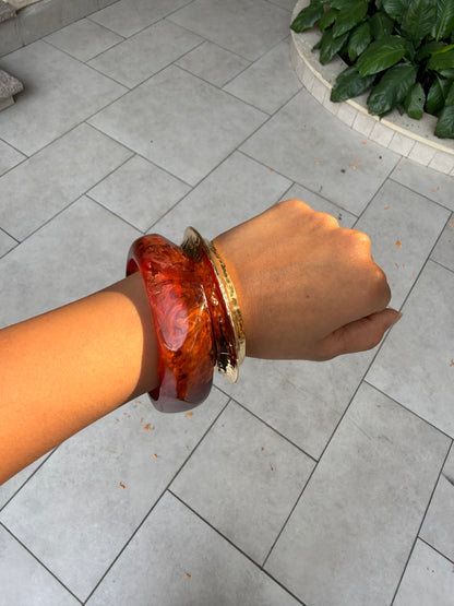 Resin bangle stack