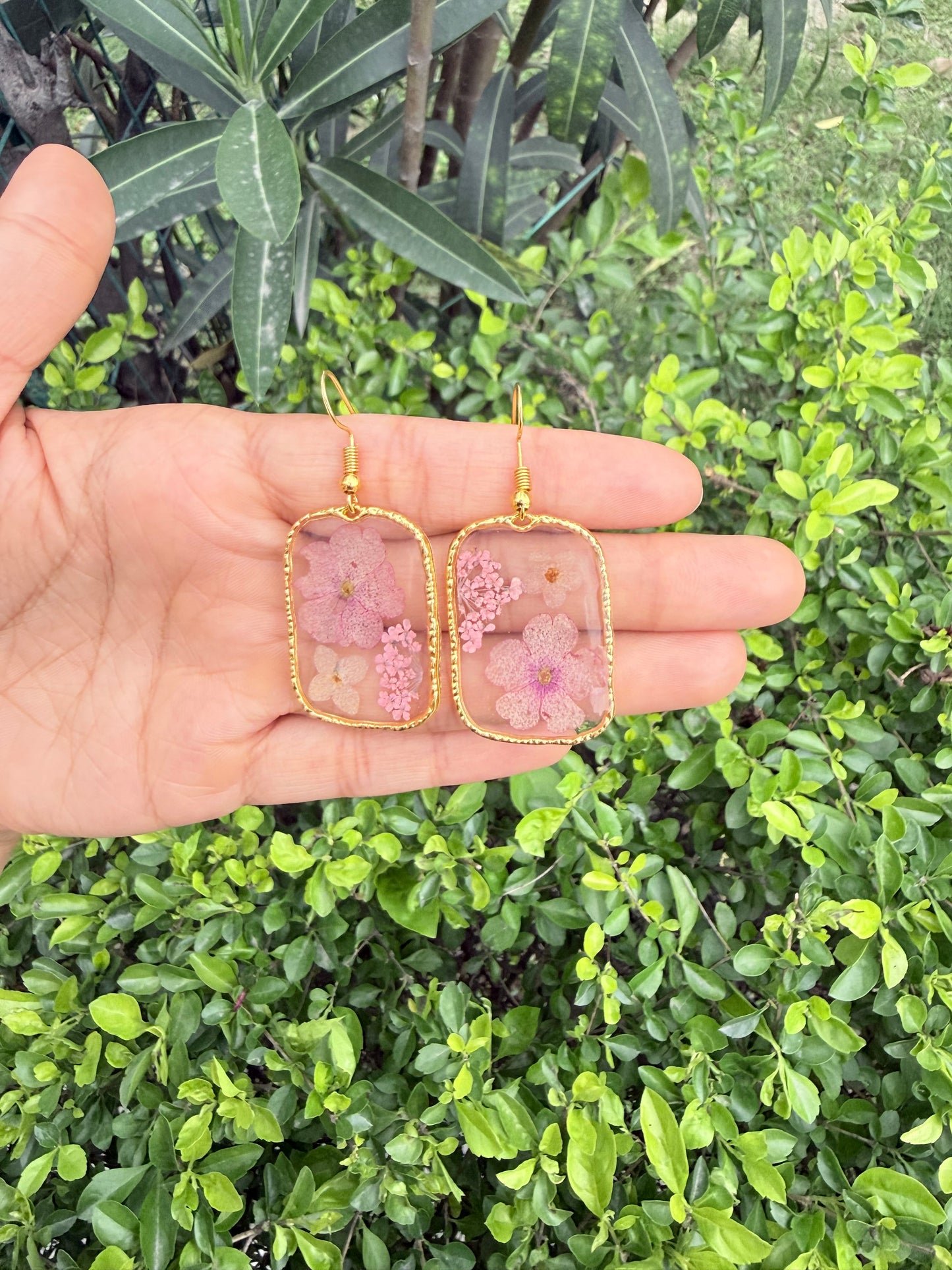 Blush garden earrings