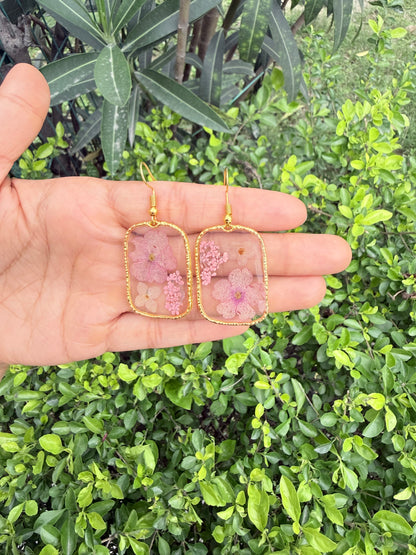 Blush garden earrings