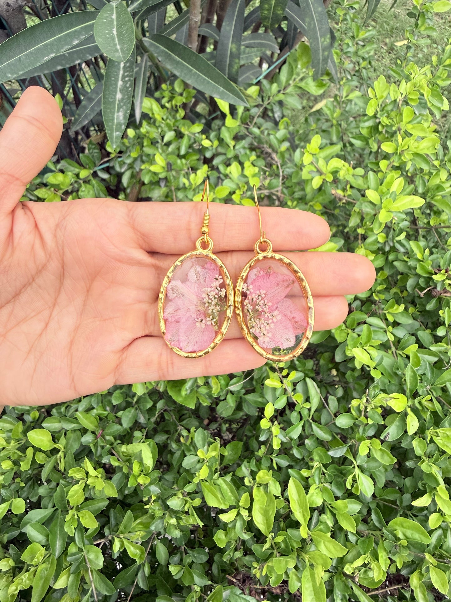 Soft blush earrings