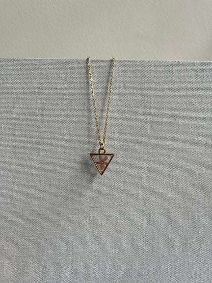 Minimal cherry blossom pendant