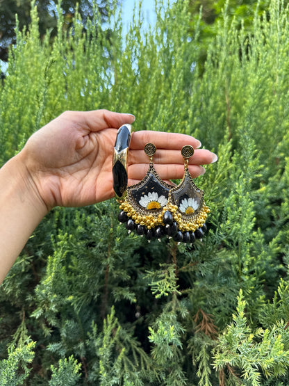 daisy Jhumka & bangle set
