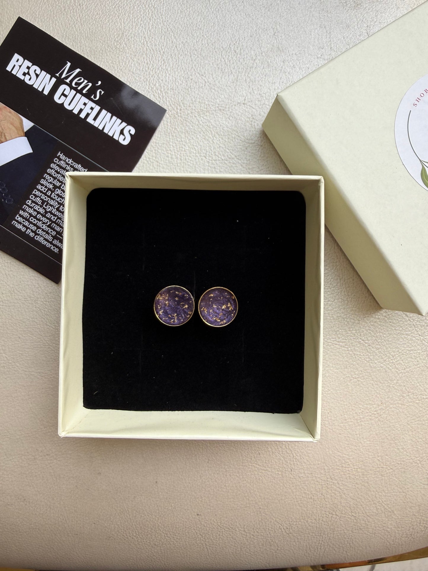 Violet dusk cufflinks
