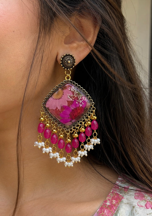 Paan gulabi jhumkas