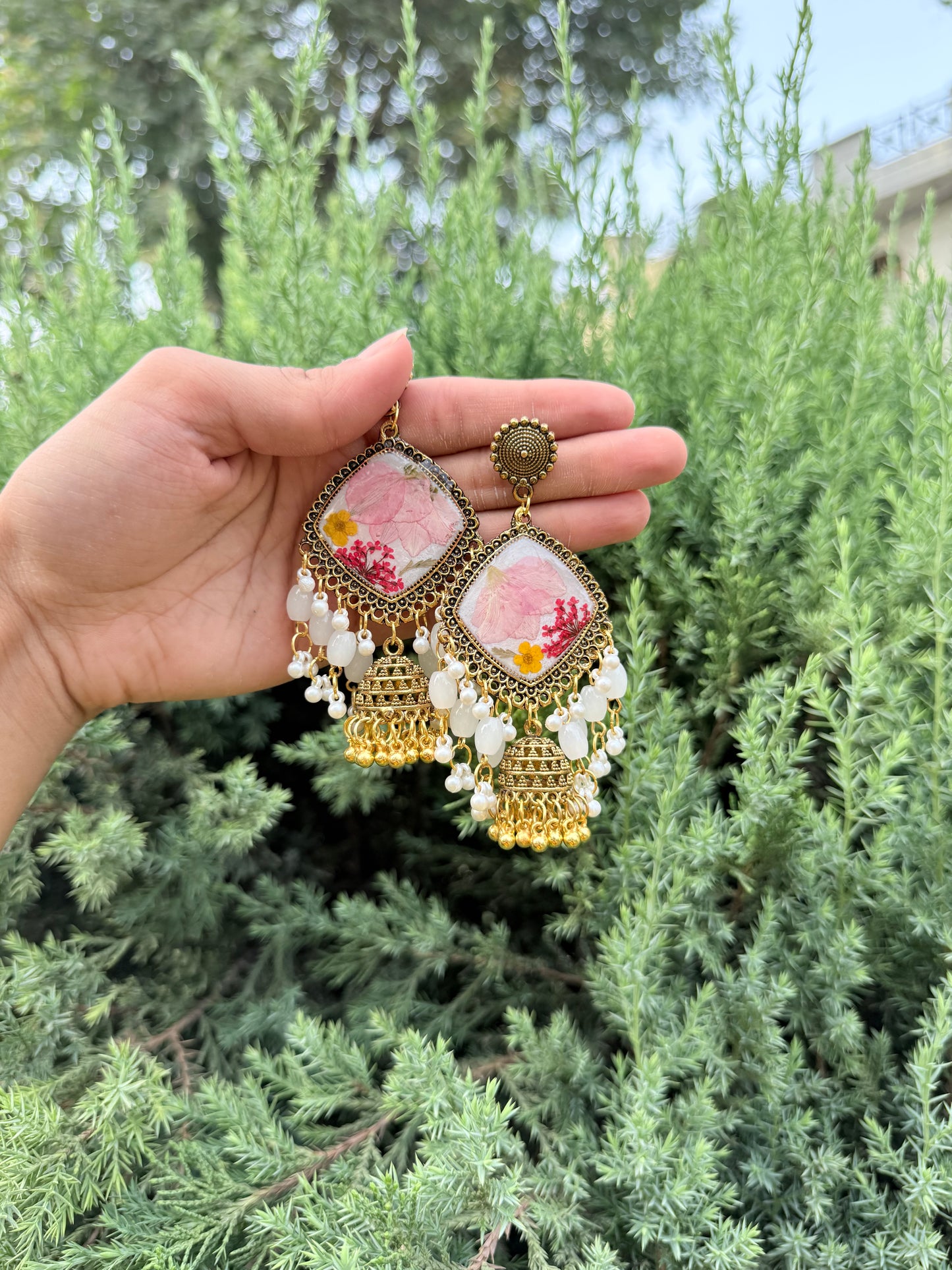 Gul kashmiri jhumkas